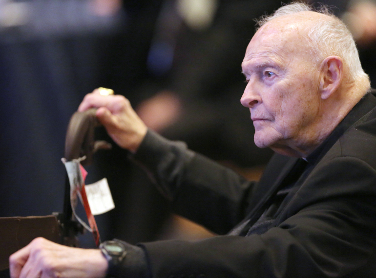 Theodore McCarrick is pictured in Baltimore, Maryland, in 2017. (CNS/Bob Roller)