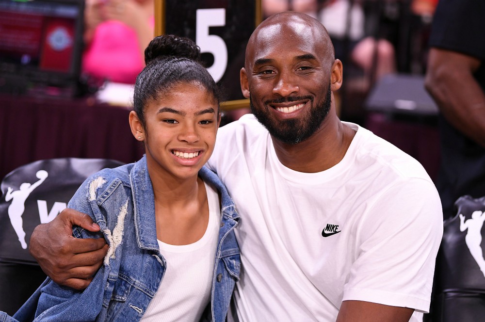 Retired NBA legend Kobe Bryant and his daughter Gianna, 13, were among nine people killed Jan. 26 in a helicopter crash in Calabasas, California. The two Catholics are pictured during a game in Las Vegas July 27, 2019. (CNS/USA TODAY Sports via Reuters)