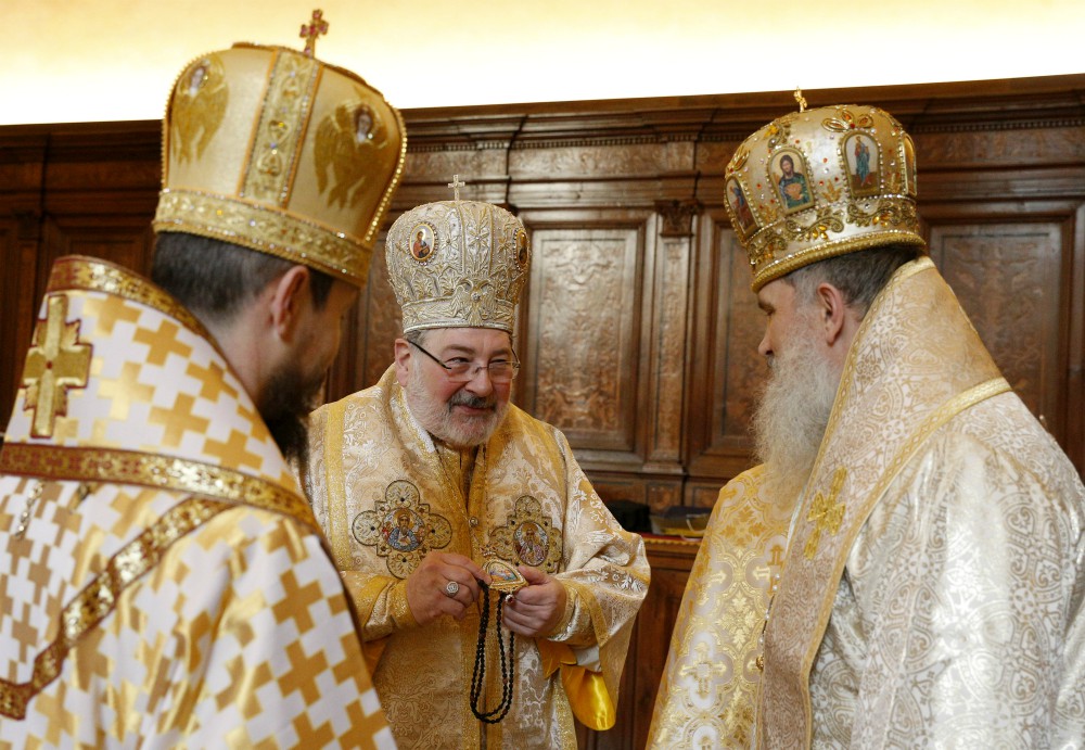 Bishop John Michael Botean of the Romanian Catholic Eparchy of St George's in Canton, Ohio (CNS/Paul Haring)