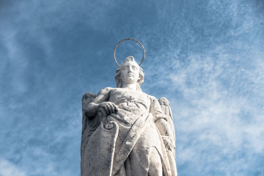 St. Raphael the Archangel, depicted here as a sculpture in Córdoba, Spain,