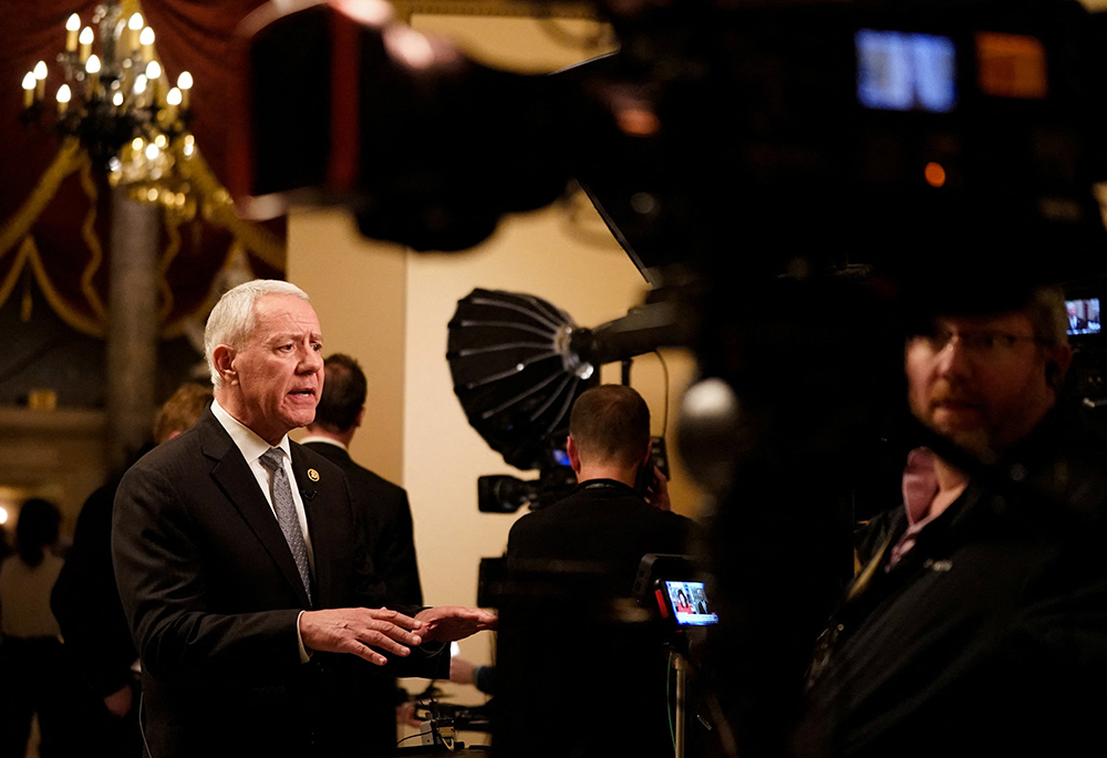 U.S. Rep. Ken Buck, R-Colorado, a ranking member of the House Judiciary Subcommittee on Immigration and Citizenship, participates in an interview after the House vote to impeach Homeland Security Secretary Alejandro Mayorkas failed on Capitol Hill Feb. 6 in Washington. (OSV News/Reuters/Elizabeth Frantz)