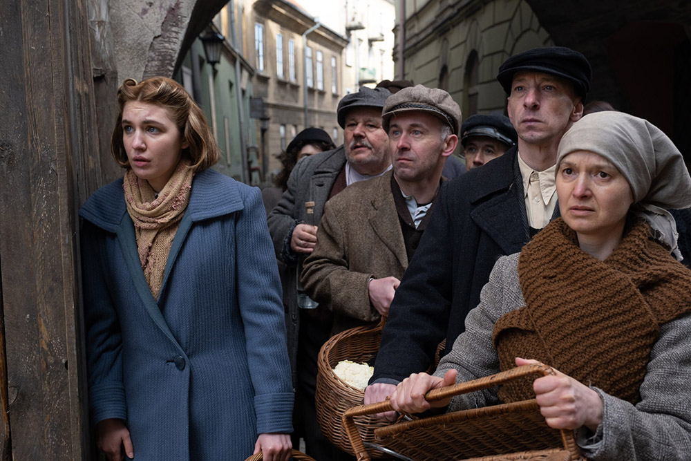 Sophie Nélisse, left, as Irena Gut in a scene from "Irena's Vow" (Courtesy of Quiver Distribution)