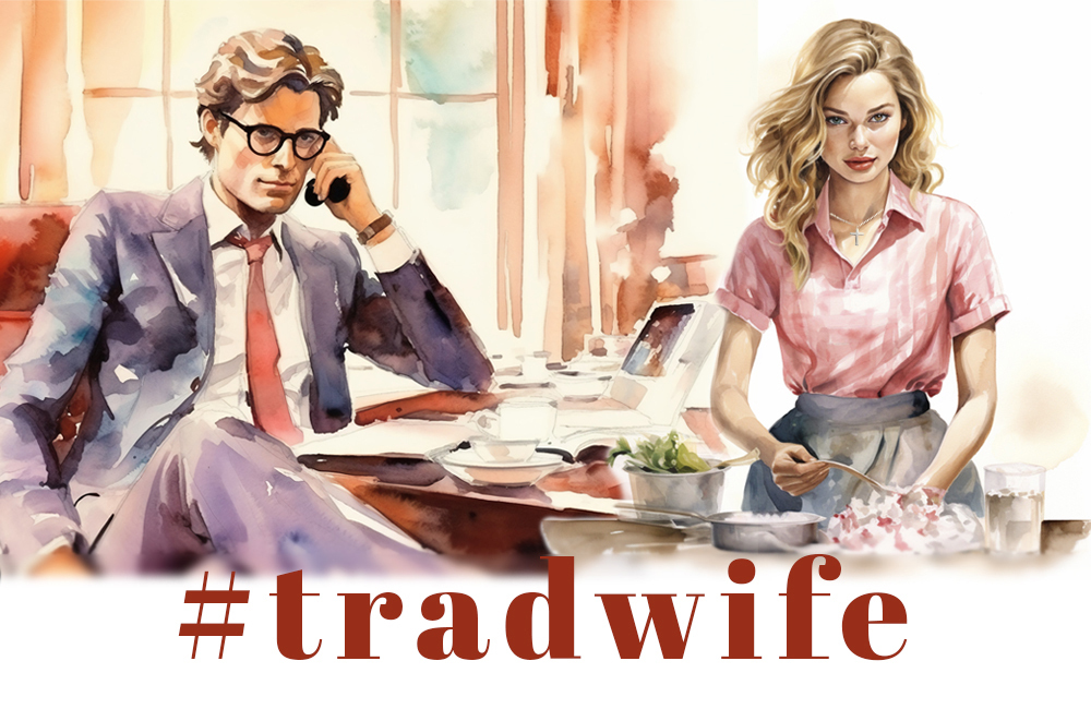 #tradwife illustration (NCR graphic/Toni-Ann Ortiz/Freepix)