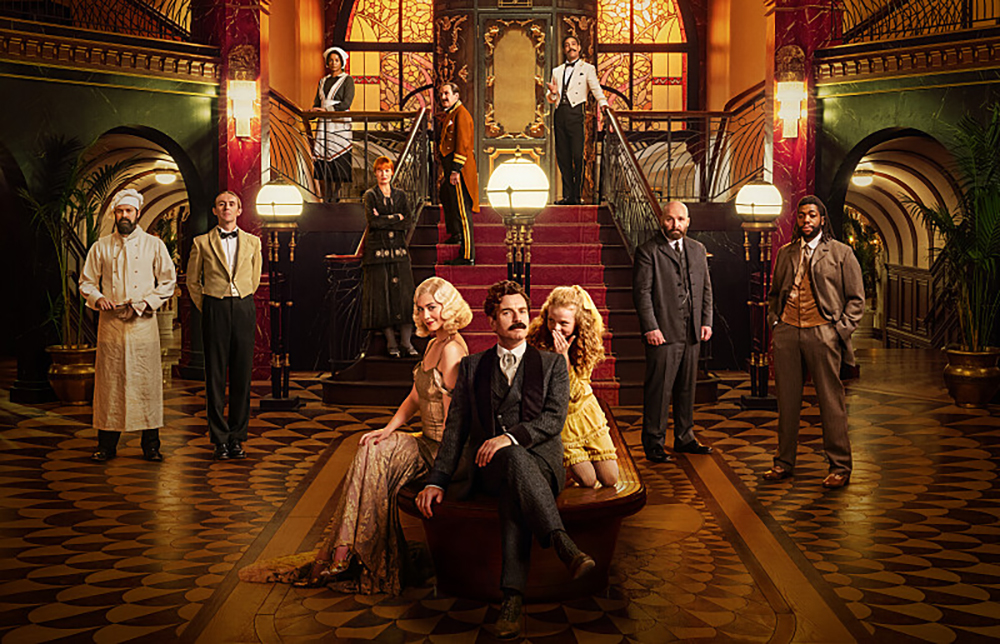 From left to right, Bjorn Hlynur Haraldsson as Emile, John Heffernan as The Bishop, Leah Harvey as Mariana, Anastasia Hille as Olga, Daniel Cerqueira as Vasily, Mary Elizabeth Winstead as Anna Urbanova, Ewan McGregor as Count Rostov, Alexa Goodall as Nina, Lyes Salem as Andrey, Johnny Harris as Osip, Fehinti Balogun as Mishka in "A Gentleman in Moscow." (Jason Bell/Paramount+ with Showtime)