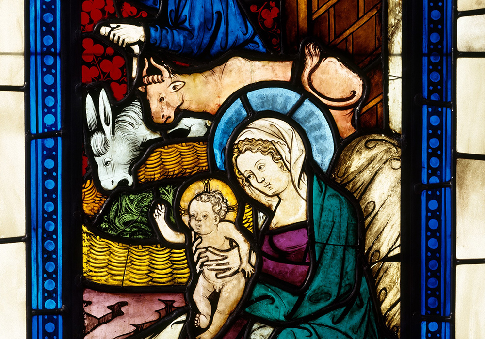 "Adoration of the Magi from Seven Scenes from the Life of Christ," an Austrian glass-stained work circa 1390 (Metropolitan Museum of Art)