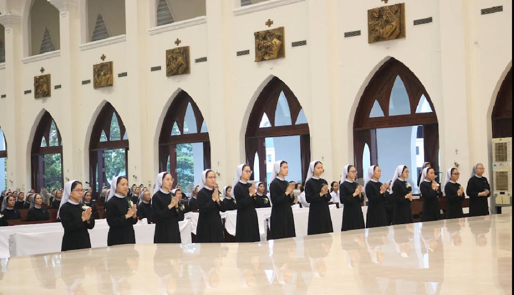 Twelve Sisters of Mary, Queen of the World, in Vietnam make their first profession in 2024.