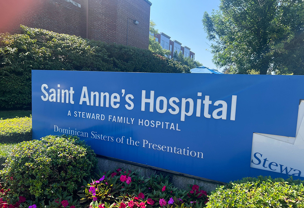 St. Anne's Hospital in Fall River, Massachusetts, is one of the former Caritas Christi hospitals now being sold by Steward Health Care in its bankruptcy proceedings. (NCR photo/Brian Fraga)