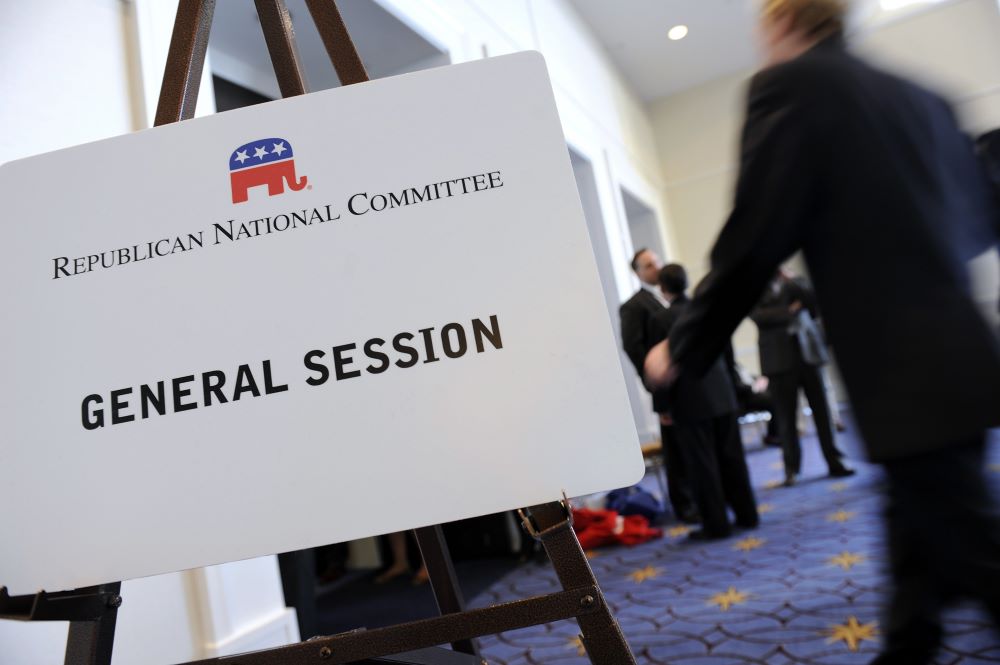 "General session" sign at RNC