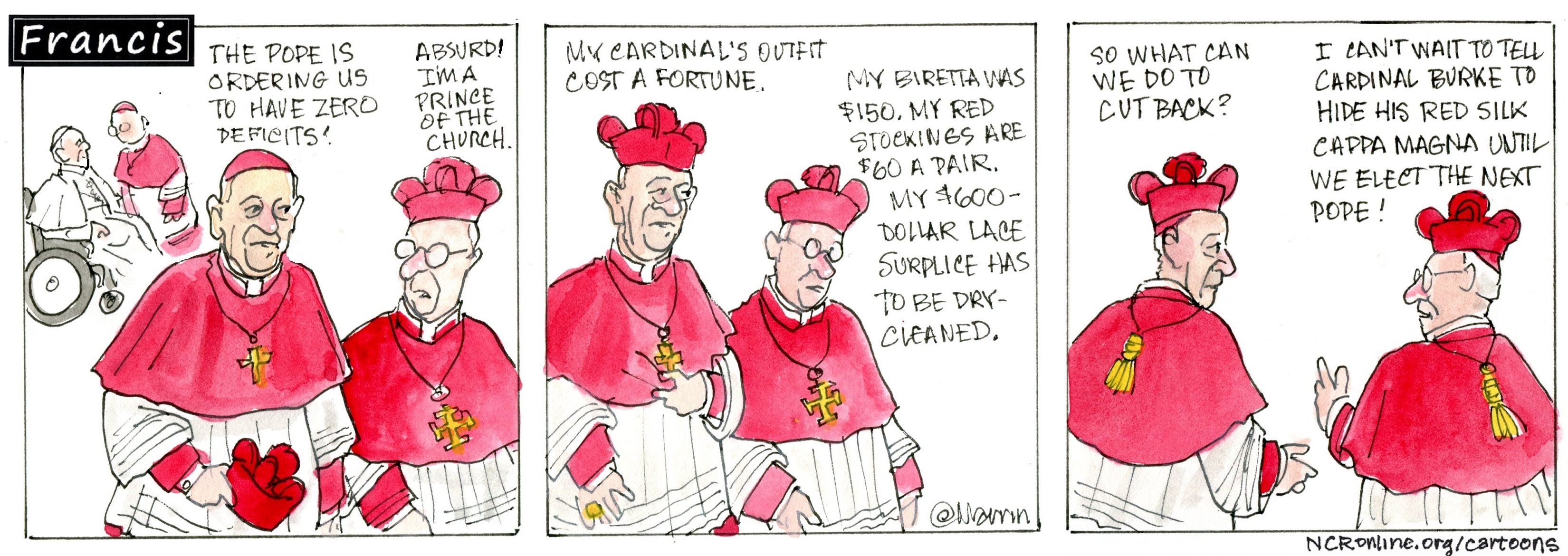 Cardinals consider how to cut costs.