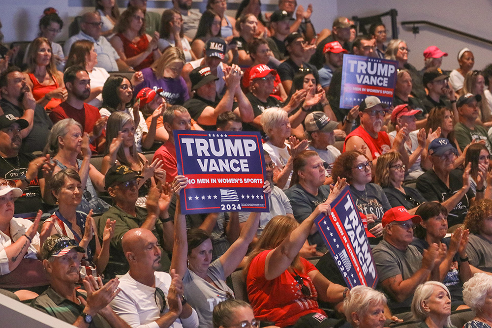 Attendees at a Chase the Vote rally, hosted by Turning Point Action, at Generation Church in Mesa, Arizona, on Sept. 4 (Flickr/Gage Skidmore)