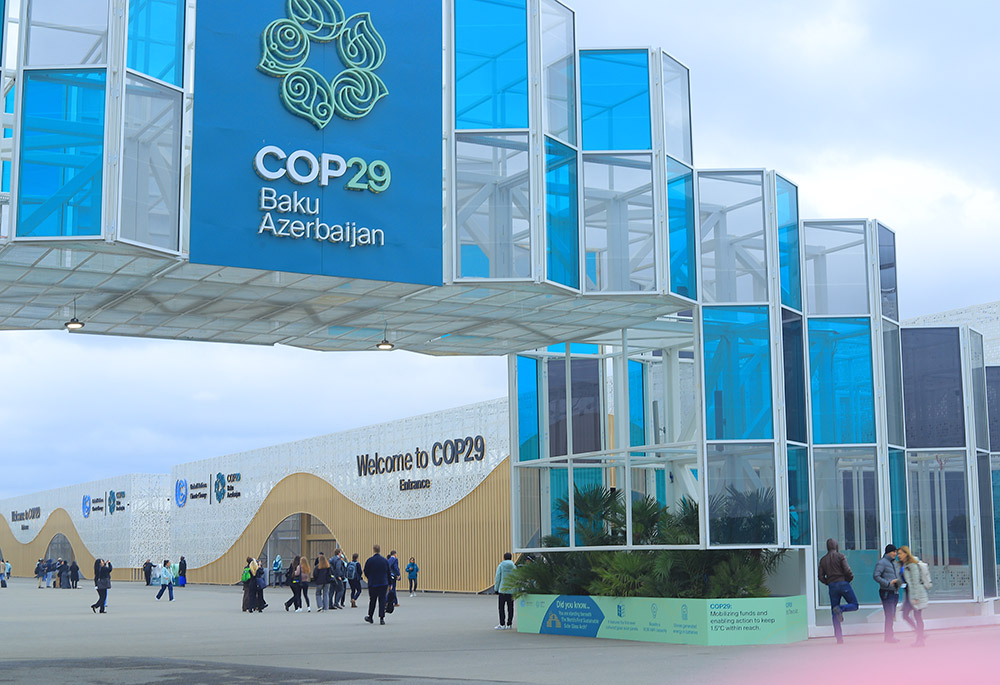 The main gate of the United Nations climate change conference (COP 29) in Baku, Azerbaijan, Nov. 11-22. (NCR photo/Doreen Ajiambo)