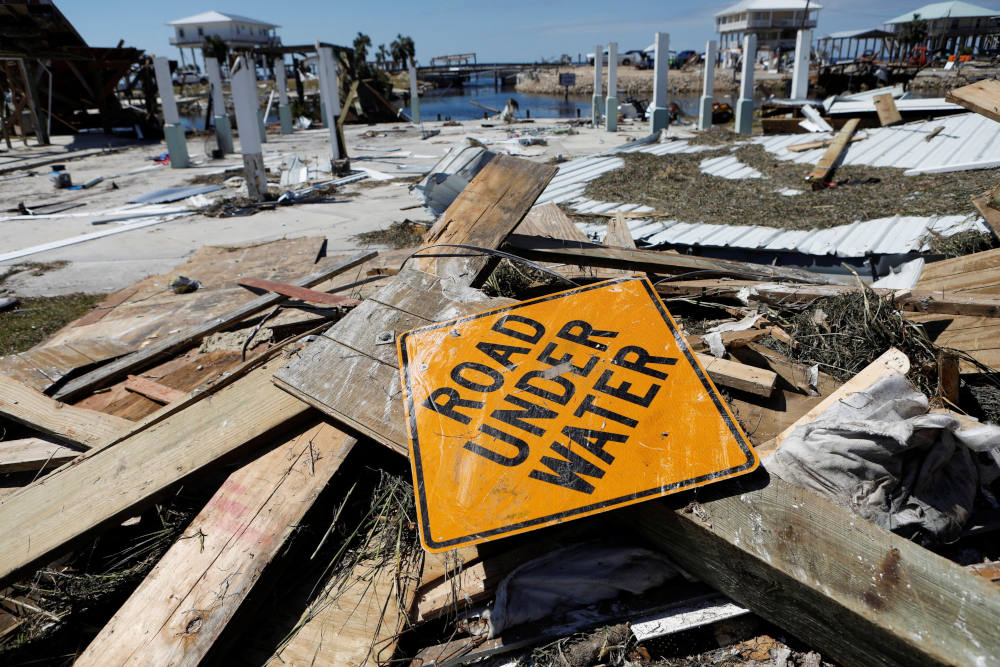 Debris is seen Sept. 29, 2024, where homes were destroyed after Hurricane Helene passed through the Florida Panhandle, severely impacting the community of Keaton Beach. (OSV News photo/Octavio Jones, Reuters)