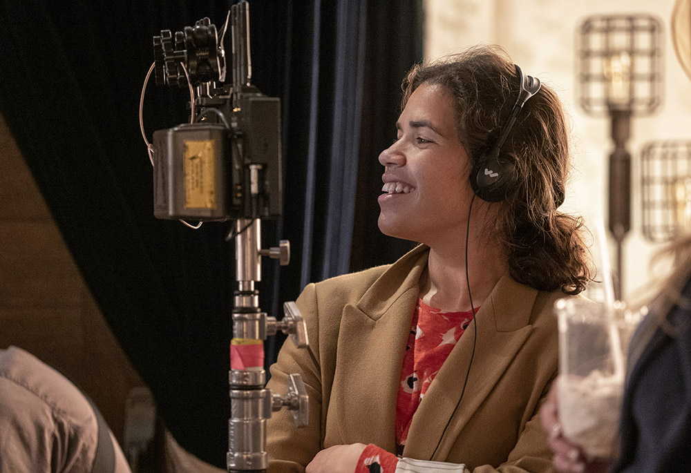 America Ferrera in a production still from "Gentefied" (Kevin Estrada/Netflix)