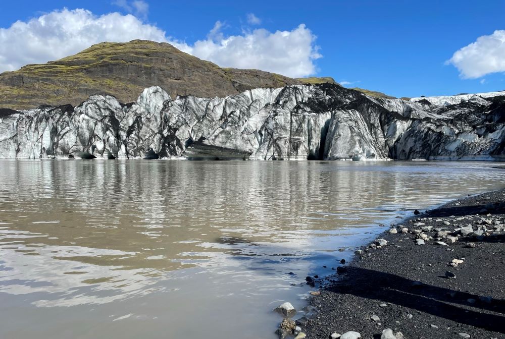 Sólheimajökull Glacier seen during an August trip to Iceland. (Courtesy of Eric Clayton)