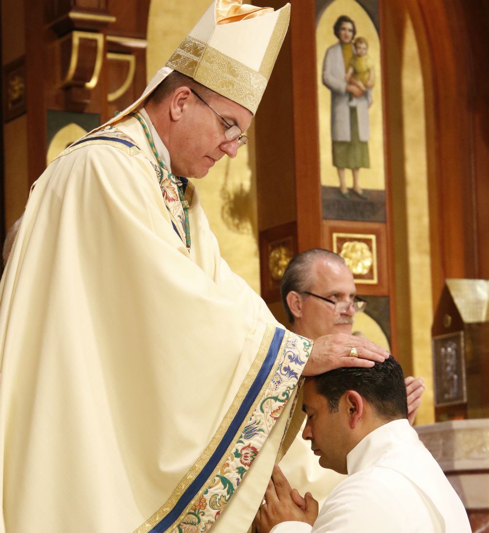 Bishop John Barres and Deacon Ralph Colon