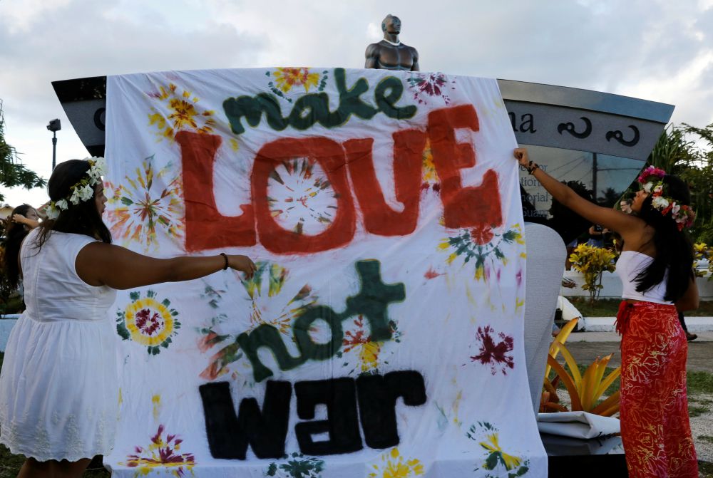 peace rally Guam