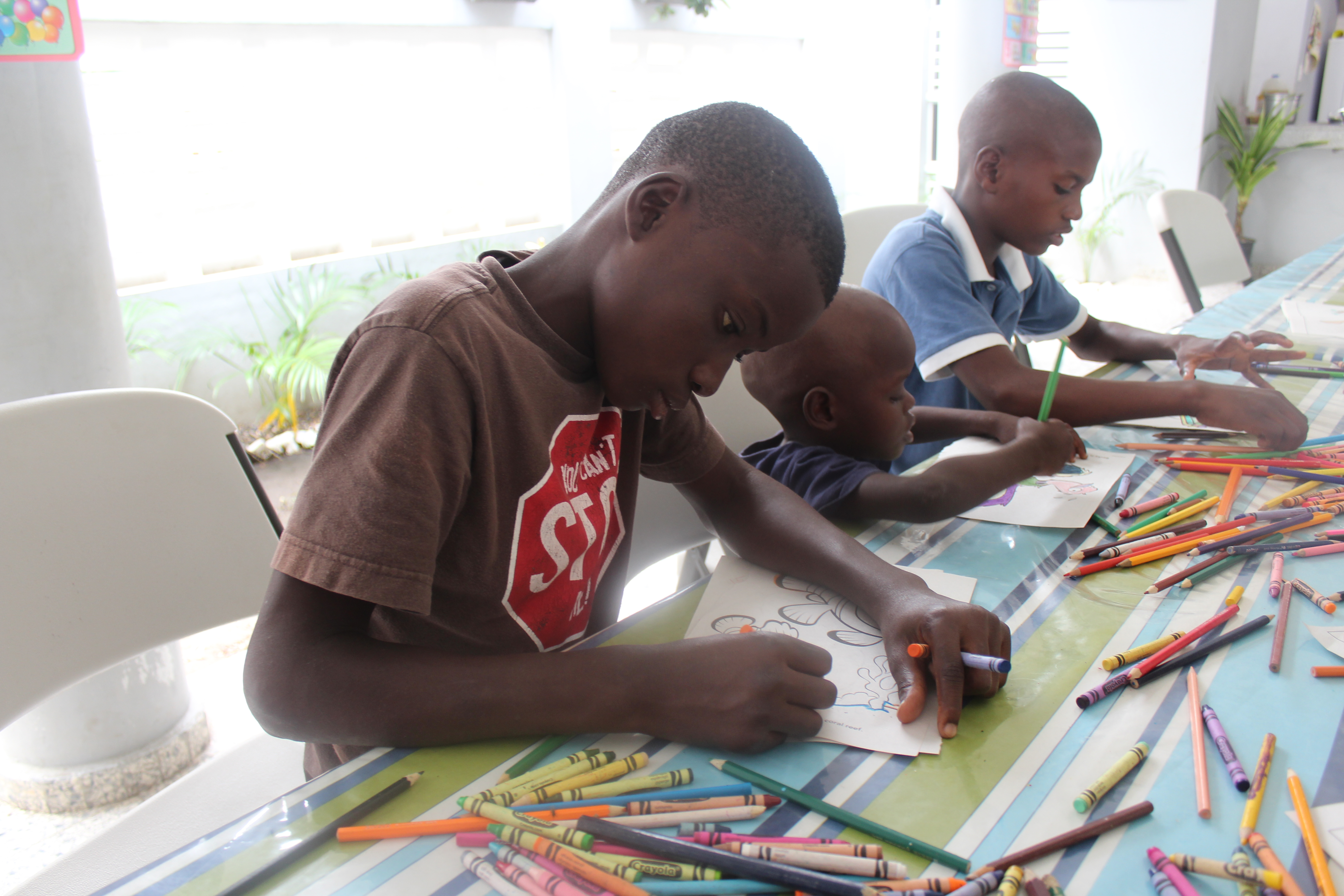 Children at Santa Teresita del Niño Jesús, a church-run shelter for potentially trafficked children and unaccompanied minors trying to cross the Haiti-Dominican Republic border (GSR/Chris Herlinger)