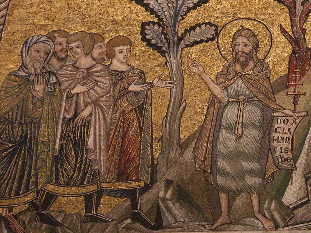 The life of St. John the Baptist is depicted in medieval mosaics at the Baptistery San Giovanni in Florence, Italy. (Wikimedia Commons/Sailko)