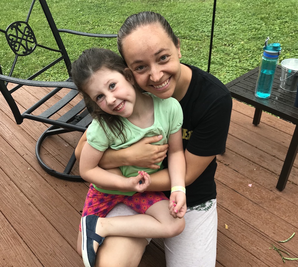 Sr. Tracey Horan and her imaginative niece, Eliza (Provided photo)