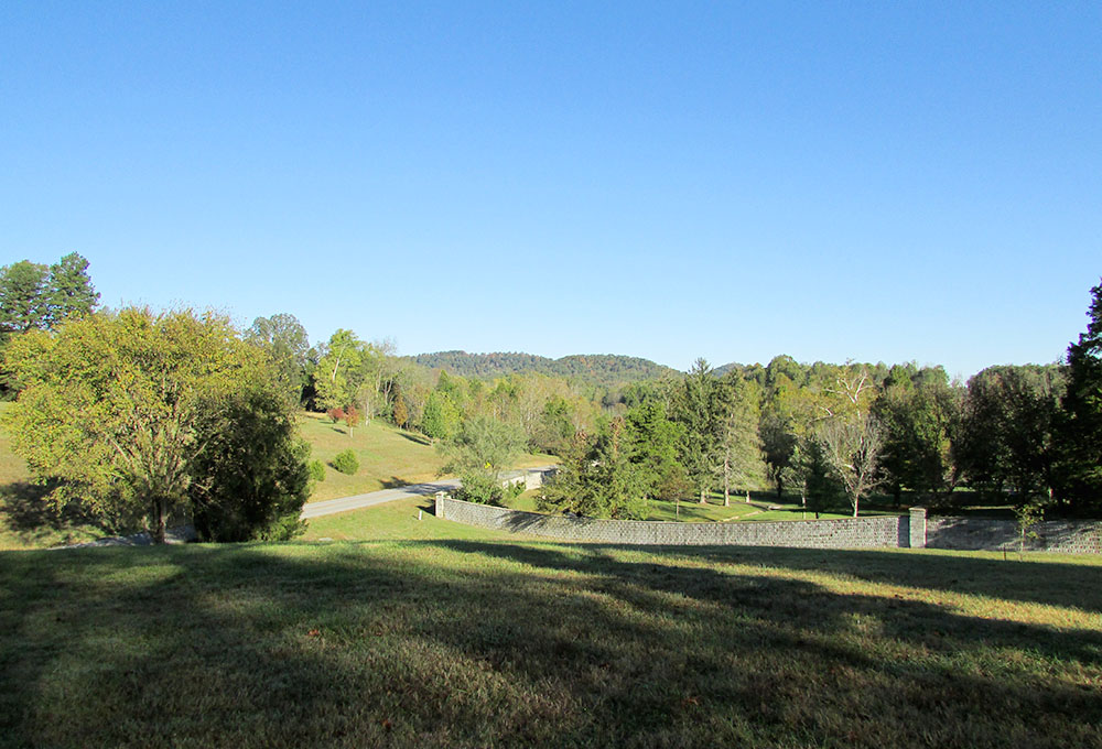 Landscape shows the wall around the Abbey of Gethsemani, Kentucky. (Wikimedia Commons/Chris Light)