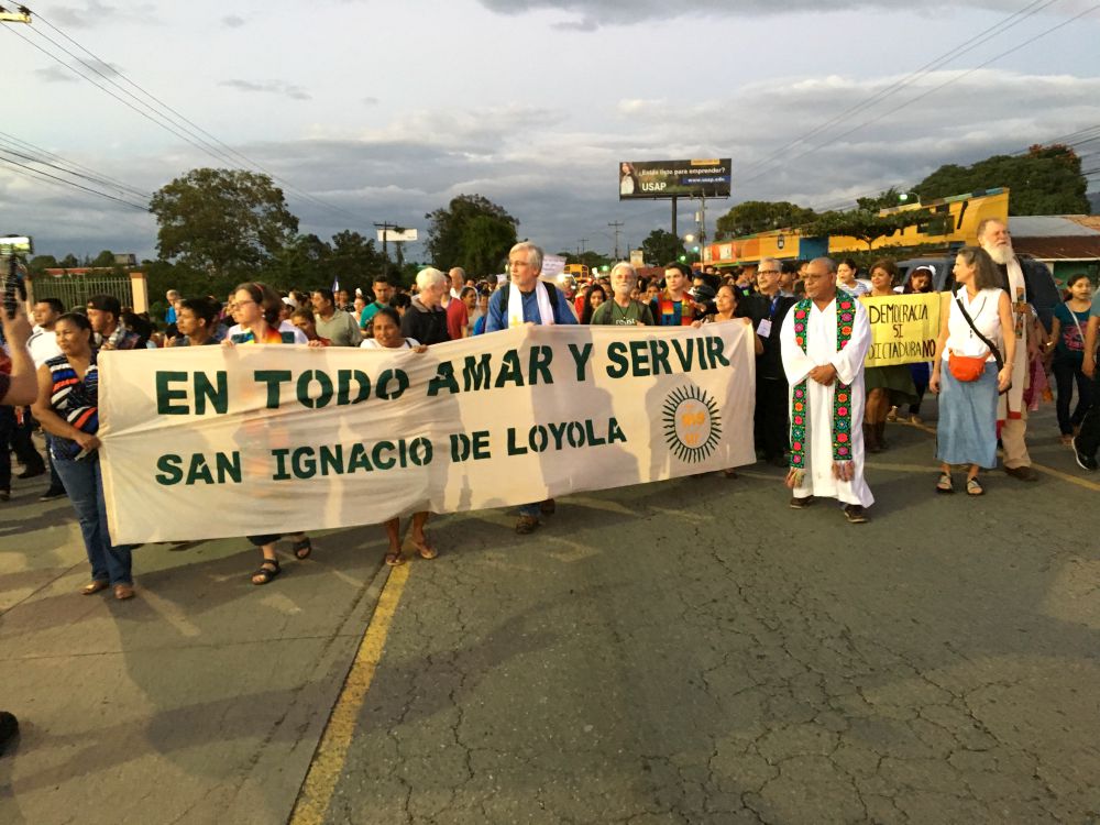 Honduras march with delegation