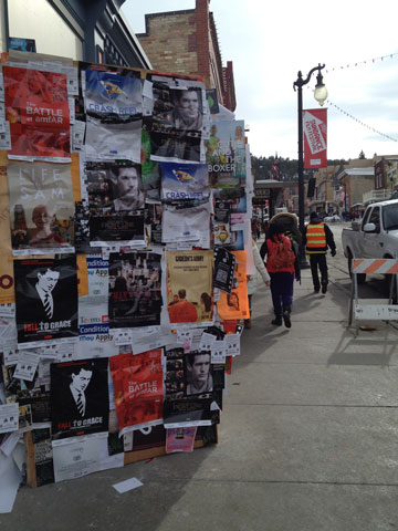 A view of Park Avenue Jan. 23 in Park City, Utah, during the Sundance Film Festival (Rose Pacatte)