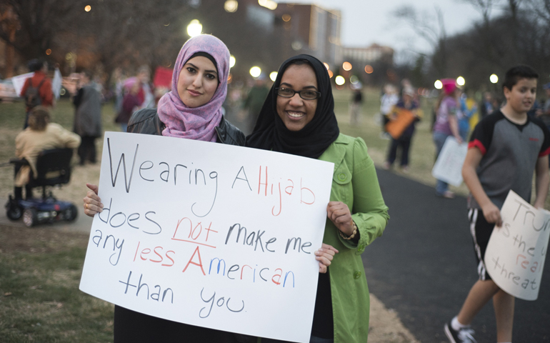 Protesters rally Feb. 20 in Kansas City, Mo., on Presidents Day. (NCR/George Goss)