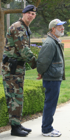 Dennis Apel is arrested at Vandenberg Air Force Base (Photo courtesy Mike Wisnieski/LACW)