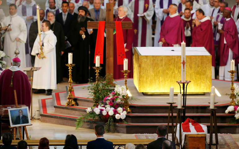 The funeral for Fr. Jacques Hamel, slain by Islamist militants. (Reuters photo)