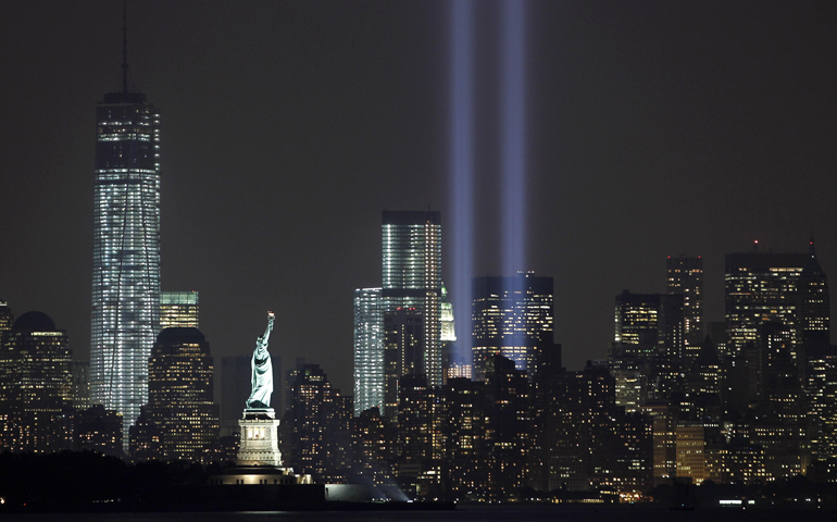 The Tribute in Light on the eve of the 12th anniversary of the 9/11 attacks on the World Trade Center in New York (CNS/Reuters/Gary Hershorn)