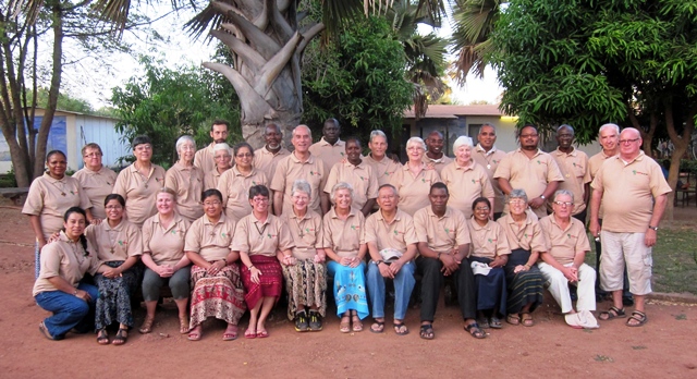 Solidarity with South Sudan members met together in Rumbek last December to learn about the history of the program and its future and to reflect and rest for a few days. (Patricia Johannsen)