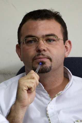 Spanish Fr.  Antonio Rodriguez during a court hearing Tuesday in San Salvador (CNS/Reuters/Jessica Orellana)