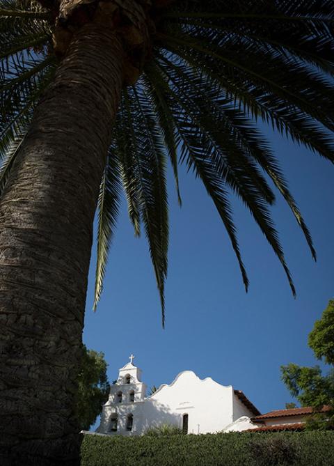 The Mission Basilica San Diego de Alcala in San Diego is seen in 2015. (CNS/Nancy Wiechec)