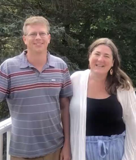 Brenna and Eric Anglada of the St. Isidore Catholic Worker Farm and Agronomic University in Cuba City, Wisconsin (NCR screenshot)