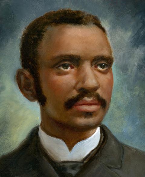 Daniel Rudd is portrayed in an undated painting. (CNS/Courtesy of National Black Catholic Congress)