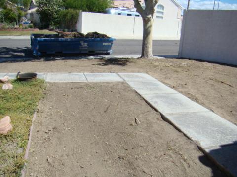 A before photo of Margie Klein's yard (Courtesy of Margie Klein)