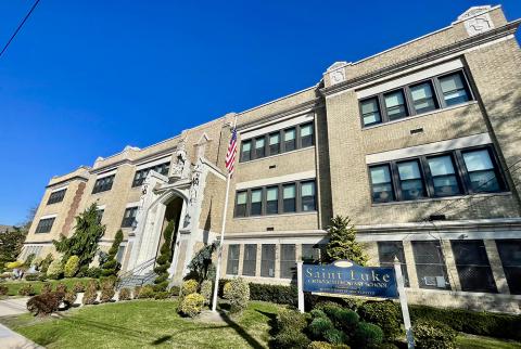 St. Luke's Catholic School in Whitestone, New York, is a polling site in New York's 3rd congressional district. (NCR photo/Camillo Barone)