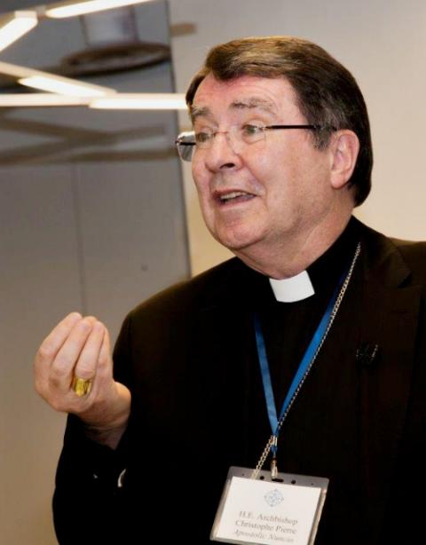 Archbishop Christophe Pierre, papal nuncio to the U.S. (Center of Concern/Michael Carpenter Photography)