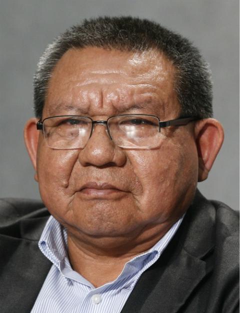 Fr. Justino Sarmento Rezende attends a news conference to discuss the Synod of Bishops for the Amazon at the Vatican Oct. 17, 2019. (CNS/Paul Haring)