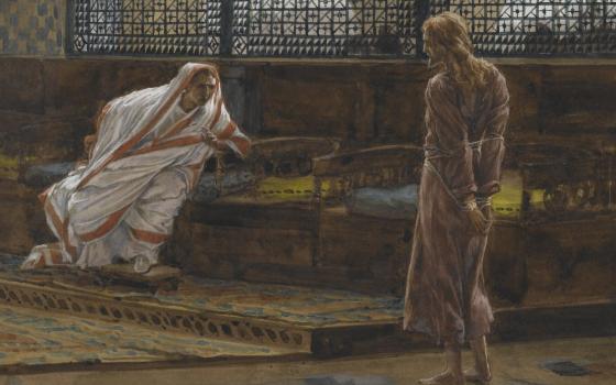 "Jesus Before Pilate, First Interview" (1886-94, detail) by James Tissot (Brooklyn Museum)