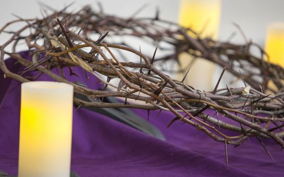 A crown of thorns is seen at St. Bonaventure Church in Paterson, New Jersey. (CNS/Octavio Duran)