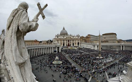 Easter Mass in St. Peter's Square at the Vatican April 21 (CNS/Paul Haring)