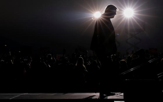 President Donald Trump is seen at a campaign rally in Reno, Nevada, Sept. 12. (CNS/Reuters/Jonathan Ernst)