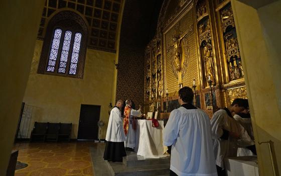 A traditional Latin Mass is celebrated July 1 at Immaculate Conception Seminary in Huntington, New York. (CNS/Gregory A. Shemitz)