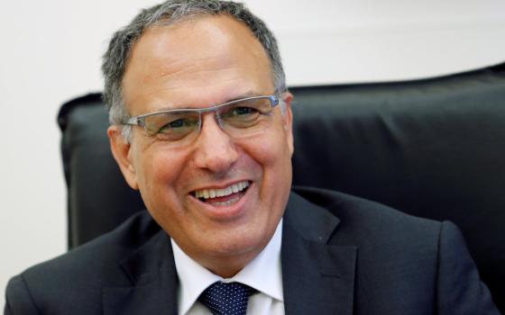 Carmelo Barbagallo, president of the Vatican's Supervisory and Financial Information Authority, smiles during a July 3, 2020, interview in Rome. (CNS/Reuters/Remo Casilli)