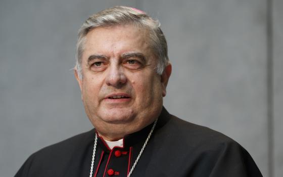 Archbishop José Rodríguez Carballo, secretary of the Vatican Congregation for Institutes of Consecrated Life and Societies of Apostolic Life, attends a news conference at the Vatican July 22, 2016. (CNS photo/Paul Haring)