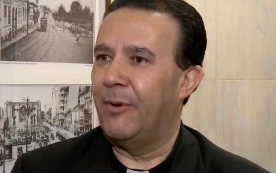 Bishop Tomé Ferreira da Silva of São José do Rio Preto, Brazil, resigned after a video of him exposing himself on an internet call went viral on social media Aug. 13, 2021. (CNS screenshot/REDEVIDA/YouTube)