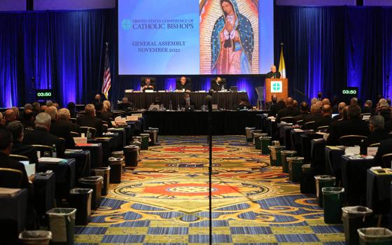 Bishops attend a Nov. 16 session of the fall general assembly of the U.S. Conference of Catholic Bishops in Baltimore. (CNS/Bob Roller)