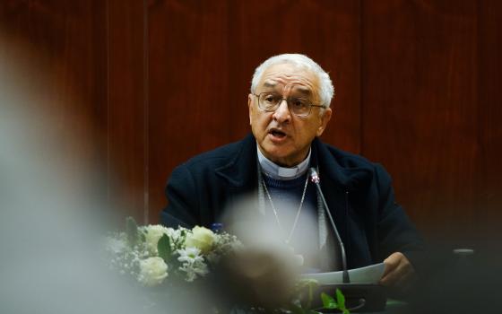 Bishop José Ornelas Carvalho of Setúbal, president of the Portuguese bishops' conference, in Lisbon Dec. 2, 2021. (CNS photo/Pedro Nunes, Reuters)