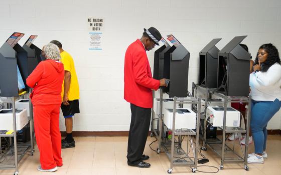 People cast their ballots at the Citizens Service Center in Columbus, Georgia, Oct. 17, in early voting for the midterm elections. On Dec. 6, Georgia is holding a runoff for the U.S. Senate seat. (CNS/Reuters/Cheney Orr)